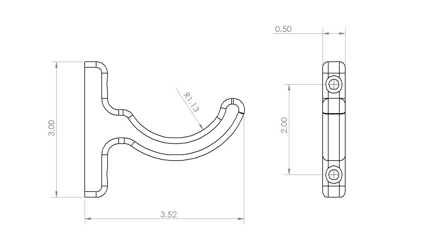 TacBox Brackets 2" Gun Holder Kit