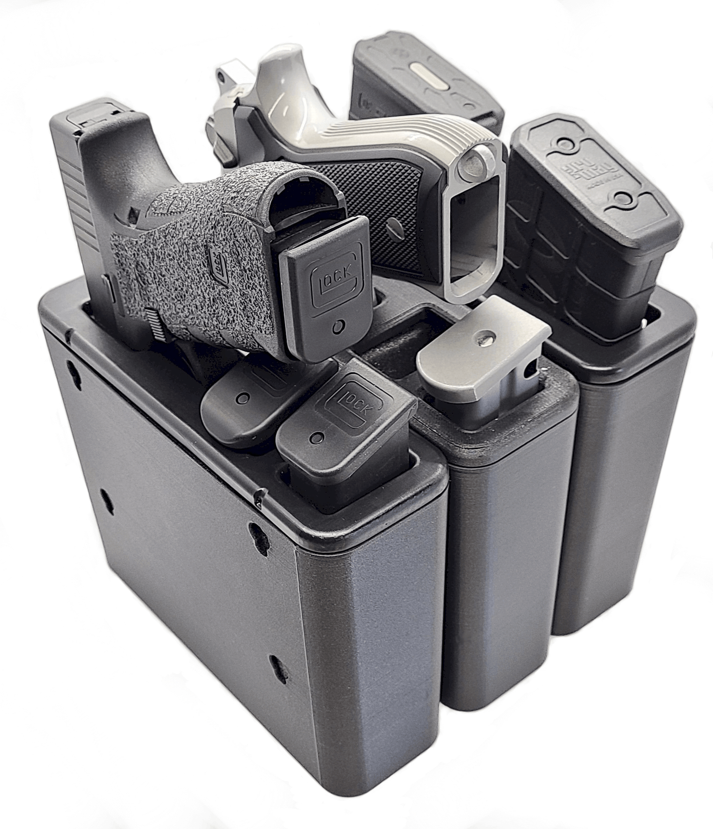 TacBox FS (Large) - Full Size to SubCompact Handgun Mountable Fast Access Holster Box